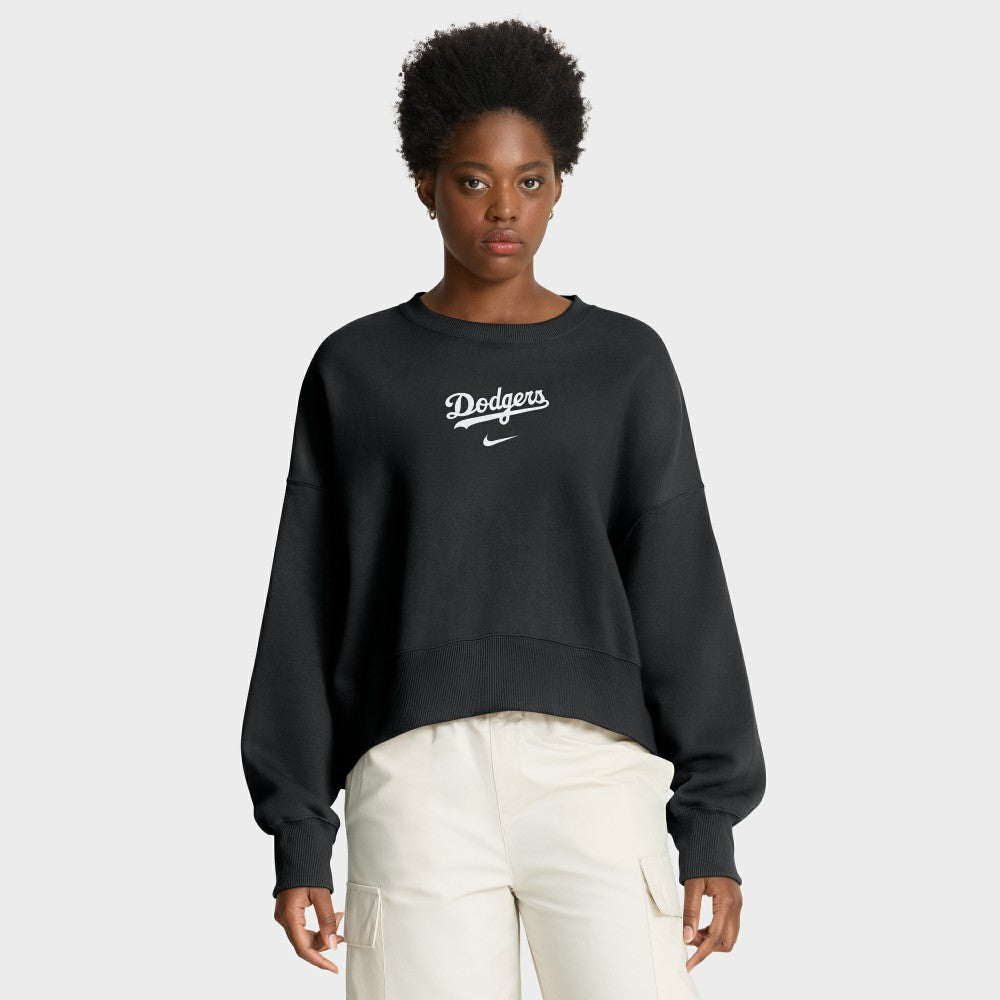 Los Angeles Dodgers Nike Women's Oversized Primetime Sweatshirt - Black Sweatshirts