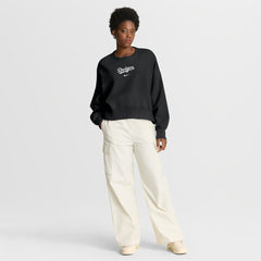 Los Angeles Dodgers Nike Women's Oversized Primetime Sweatshirt - Black Sweatshirts