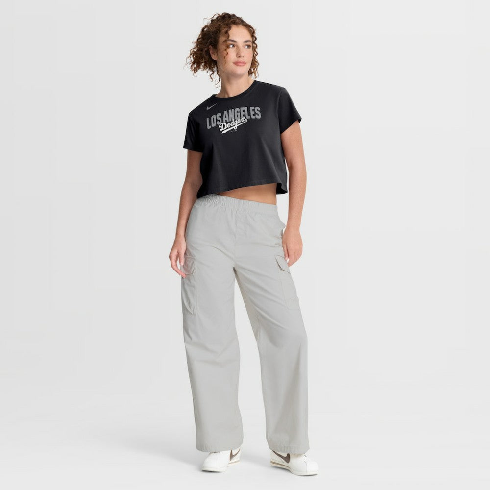 Los Angeles Dodgers Nike Women's Mod Cropped T-Shirt - Black T-shirts