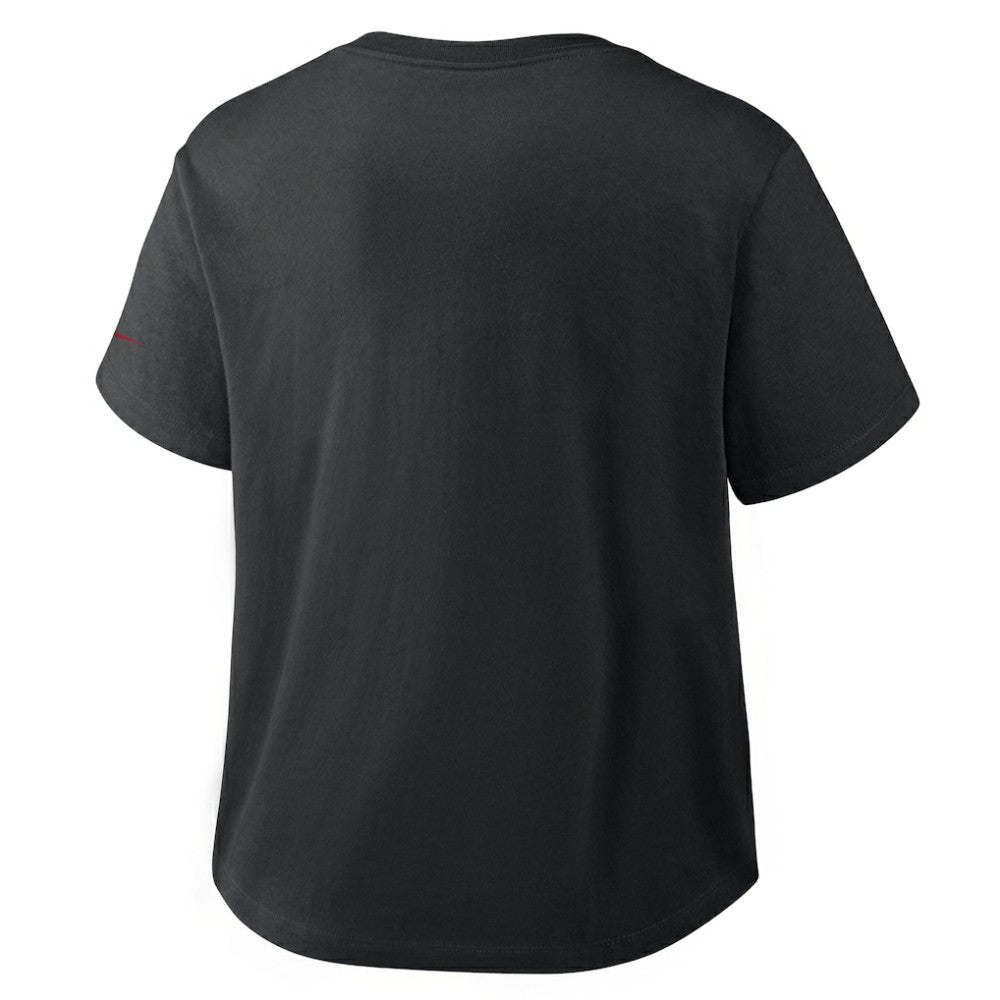 Los Angeles Dodgers Nike Women's Mod Cropped T-Shirt - Black T-shirts