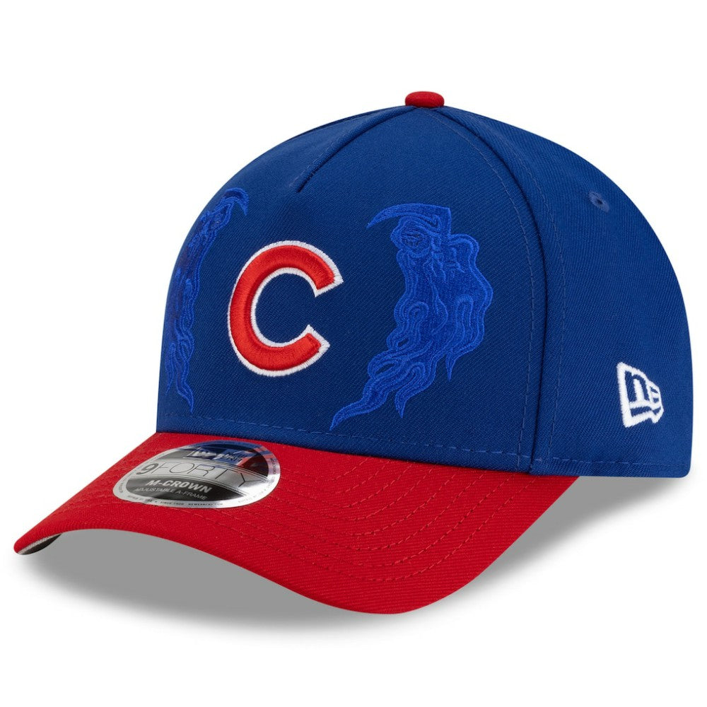 Chicago Cubs New Era x Warren Lotas 9FORTY A-Frame M-Crown Adjustable Hat - Royal/Red Hats