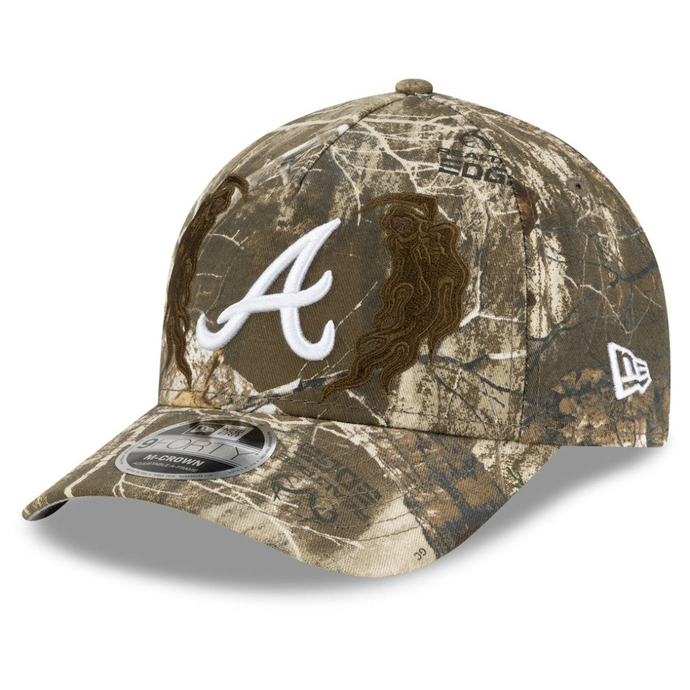 Atlanta Braves New Era x Warren Lotas Realtree 9FORTY A-Frame M-Crown Adjustable Hat - Camo Hats