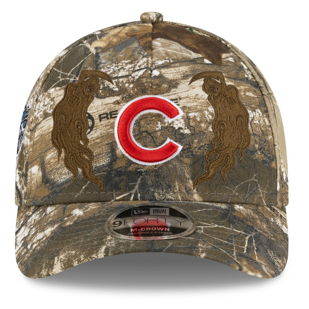 Chicago Cubs New Era x Warren Lotas Realtree 9FORTY A-Frame M-Crown Adjustable Hat - Camo Hats