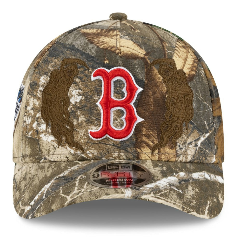 Boston Red Sox New Era x Warren Lotas Realtree 9FORTY A-Frame M-Crown Adjustable Hat - Camo Hats