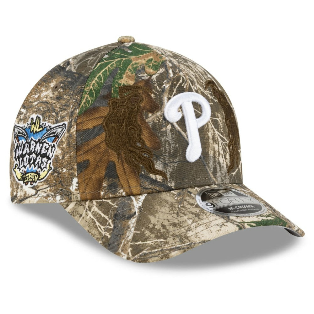 Philadelphia Phillies New Era x Warren Lotas Realtree 9FORTY A-Frame M-Crown Adjustable Hat - Camo Hats