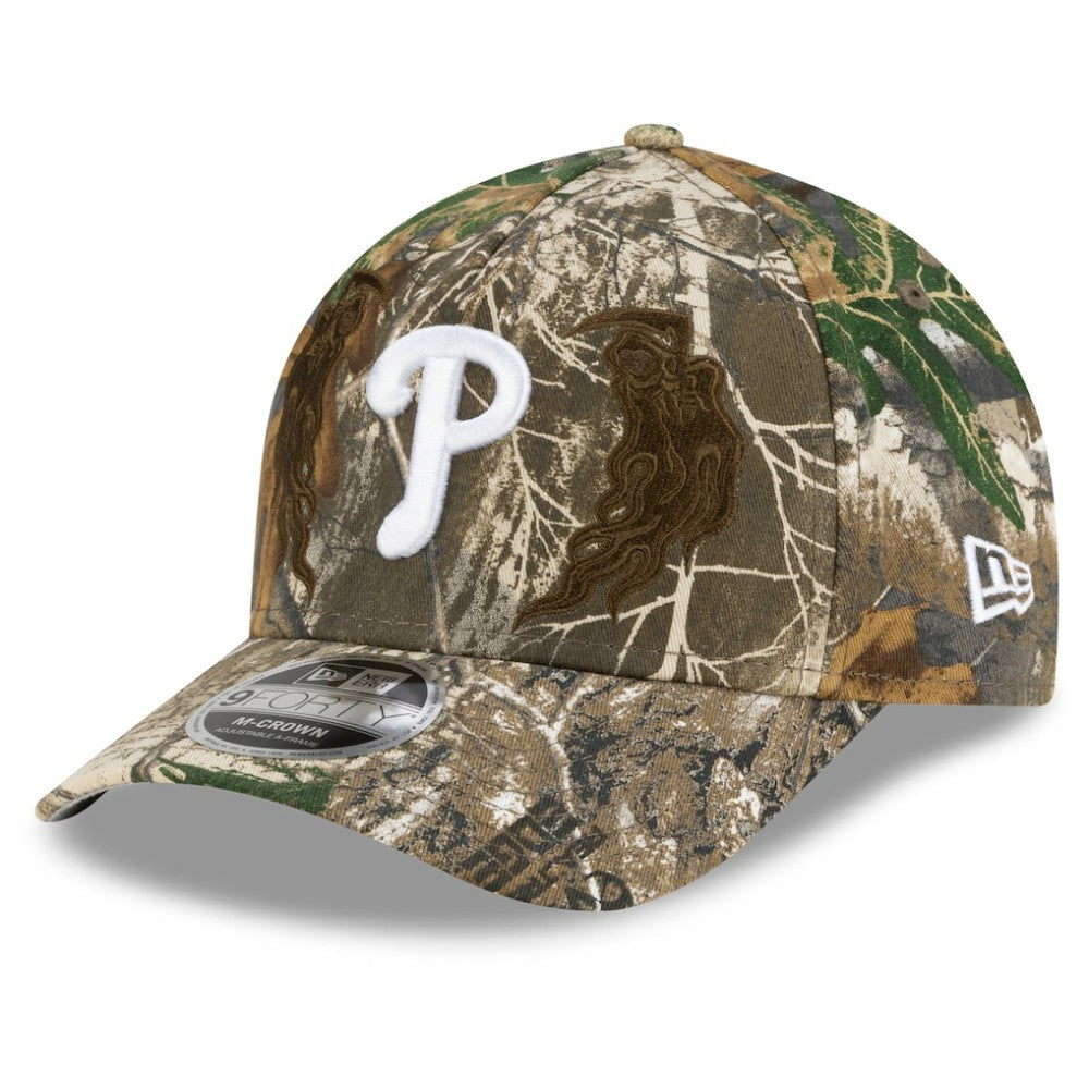 Philadelphia Phillies New Era x Warren Lotas Realtree 9FORTY A-Frame M-Crown Adjustable Hat - Camo Hats