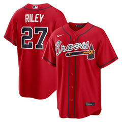Austin Riley Atlanta Braves Nike Alternate 2 Replica Jersey - Red Jerseys