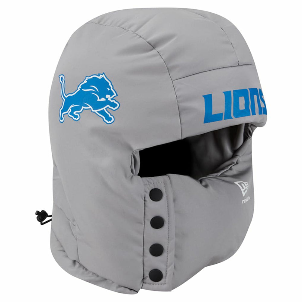 Detroit Lions New Era Puffer Balaclava Gray