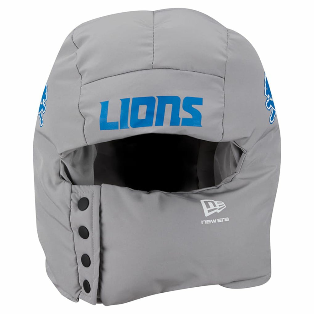 Detroit Lions New Era Puffer Balaclava Gray