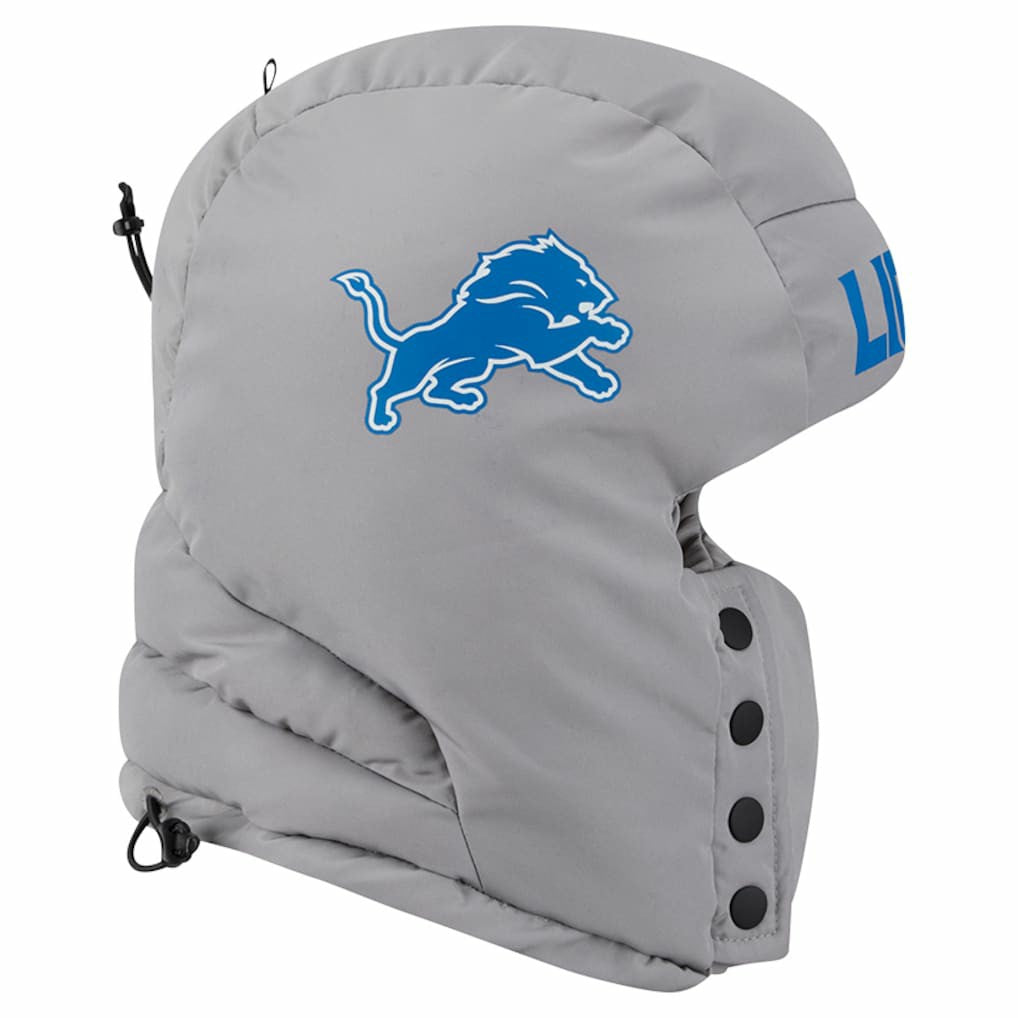 Detroit Lions New Era Puffer Balaclava Gray