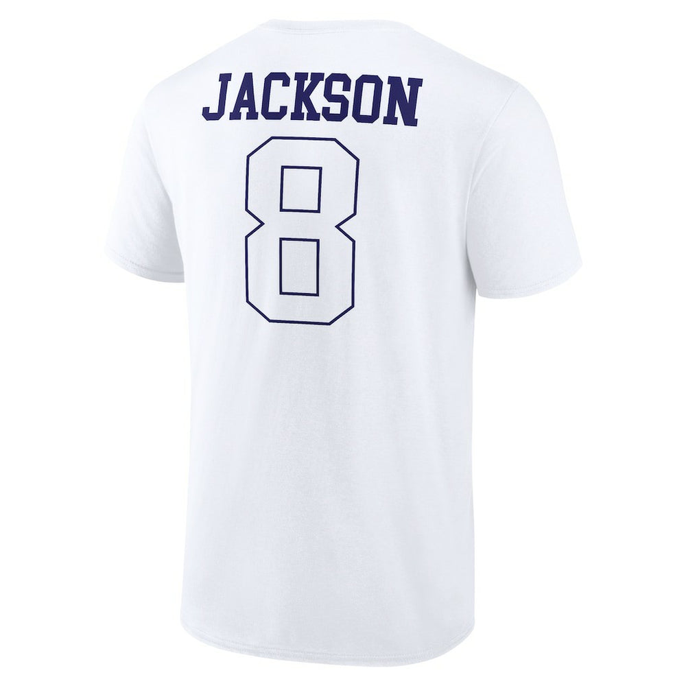 Lamar Jackson Baltimore Ravens Tonal Name & Number T-Shirt White