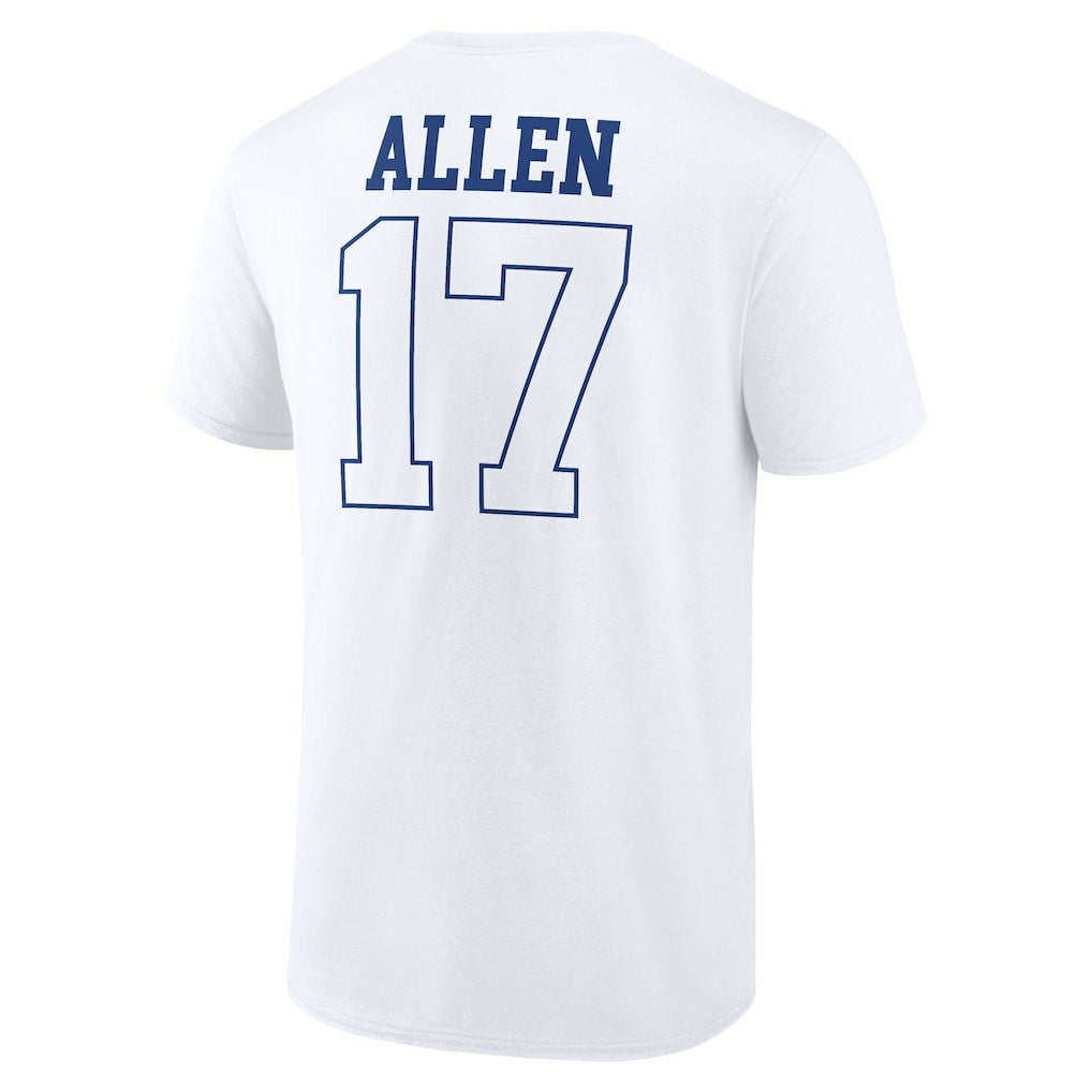 Josh Allen Buffalo Bills Tonal Name & Number T-Shirt White