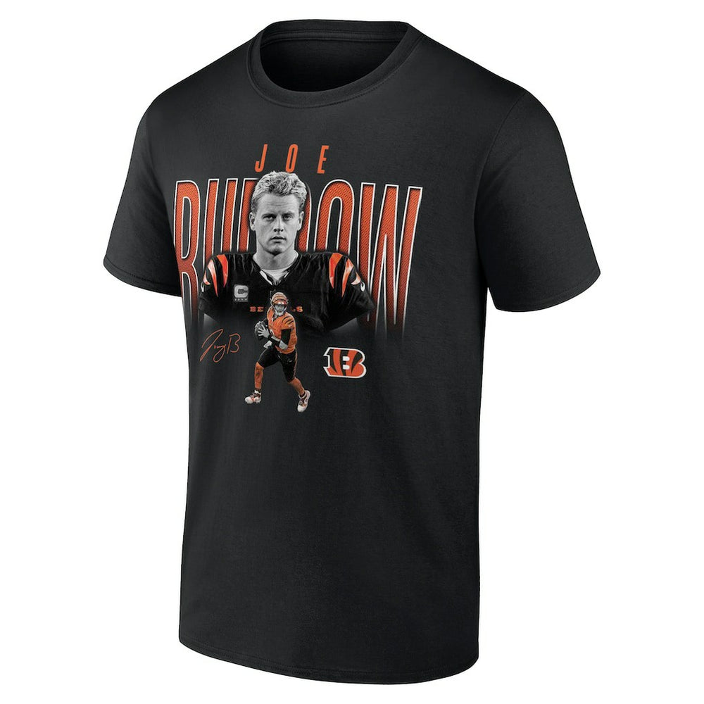 Joe Burrow Cincinnati Bengals Humble Shadow Player T-Shirt Black