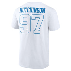 Aidan Hutchinson Detroit Lions Tonal Name & Number T-Shirt White