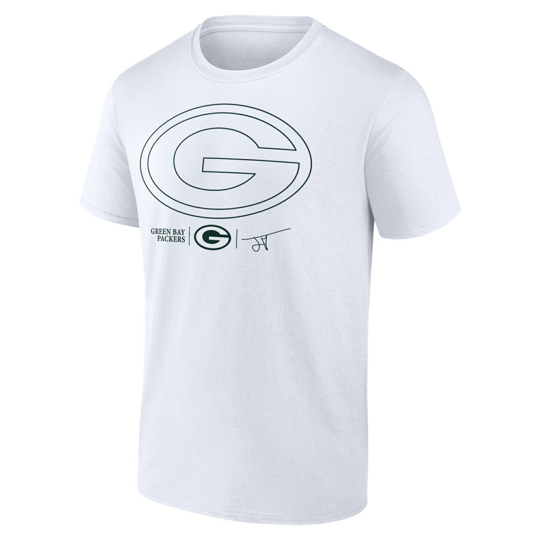 Jordan Love Green Bay Packers Tonal Name & Number T-Shirt White