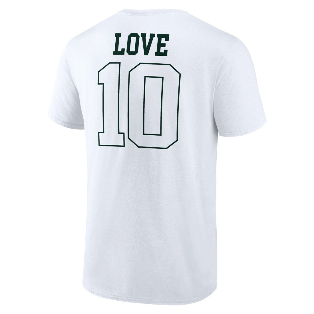 Jordan Love Green Bay Packers Tonal Name & Number T-Shirt White