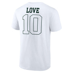 Jordan Love Green Bay Packers Tonal Name & Number T-Shirt White