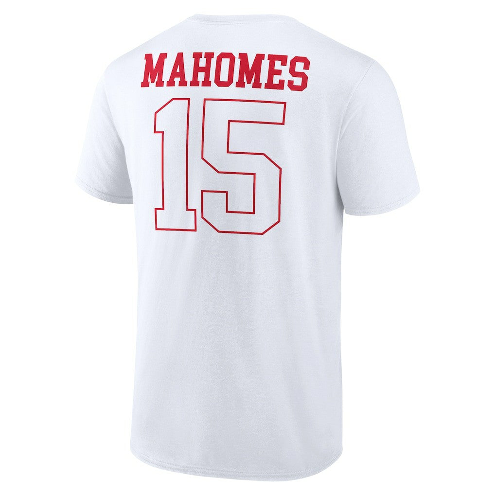 Patrick Mahomes Kansas City Chiefs Tonal Name & Number T-Shirt White