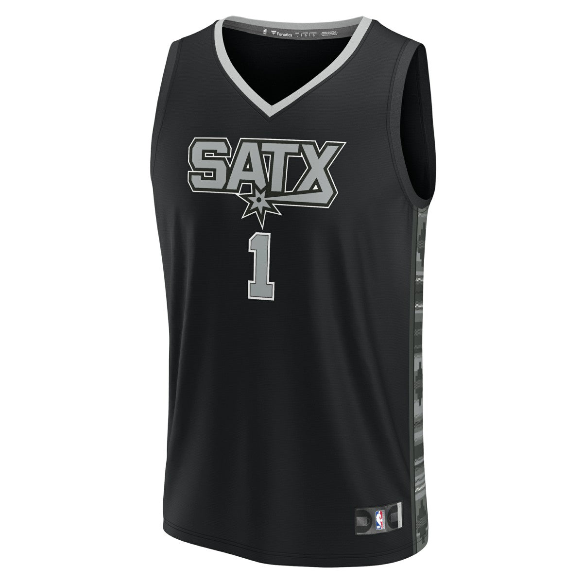 Victor Wembanyama San Antonio Spurs Fast Break Replica Player Jersey Statement Edition Black