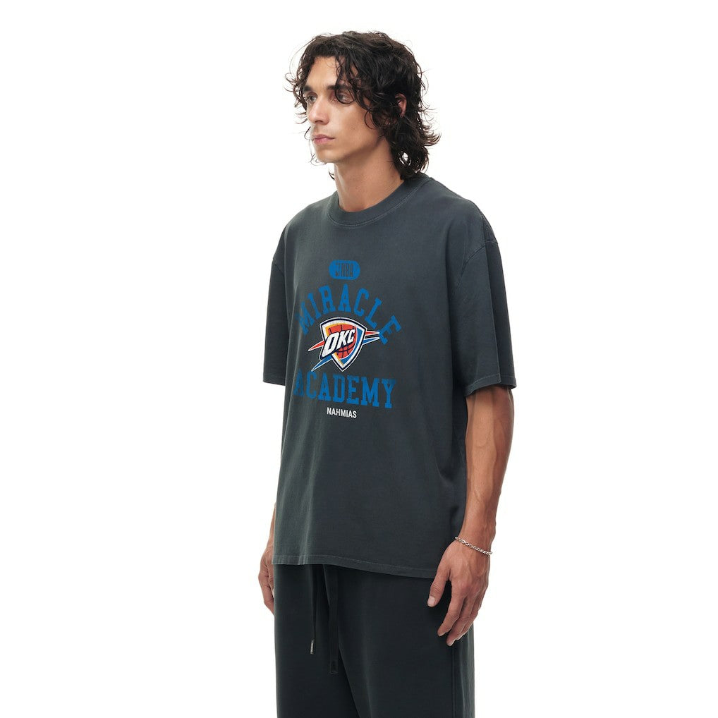 Oklahoma City Thunder Unisex Miracle Academy x NBA Collection Vintage Boxy T-shirt Heather Black