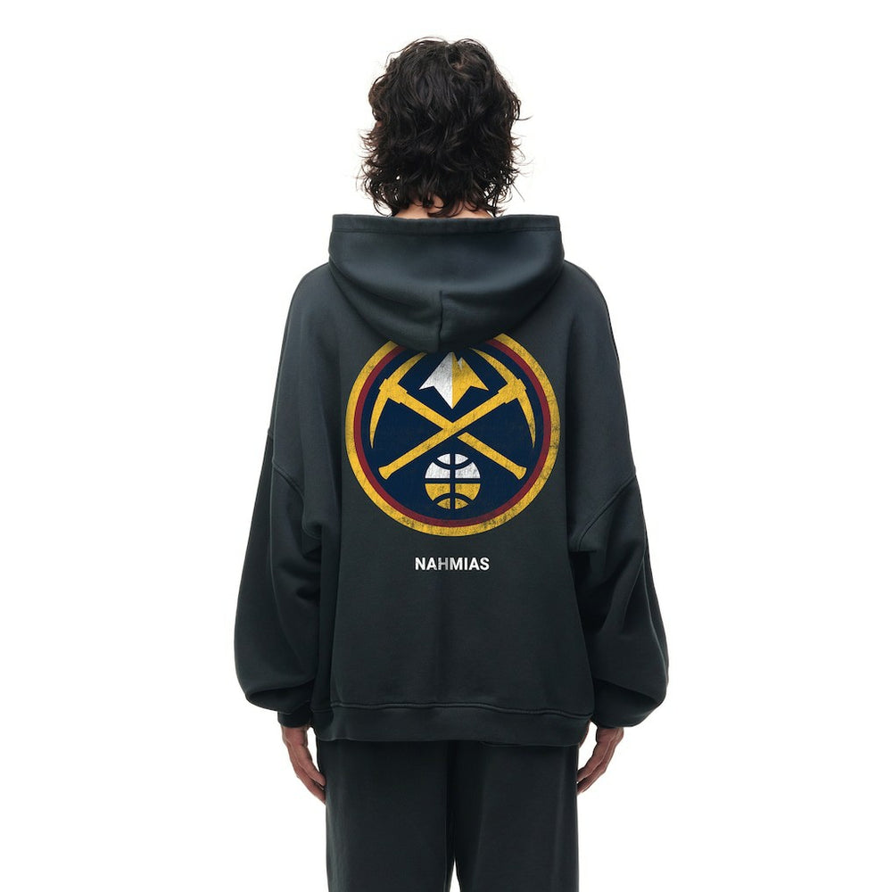 Denver Nuggets Unisex Miracle Academy x NBA Collection Vintage Sunfade Hoodie Heather Black