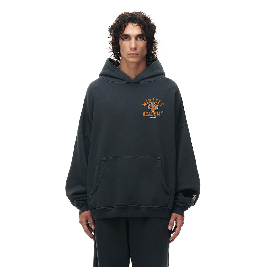 New York Knicks Unisex Miracle Academy x NBA Collection Vintage Sunfade Hoodie Heather Black