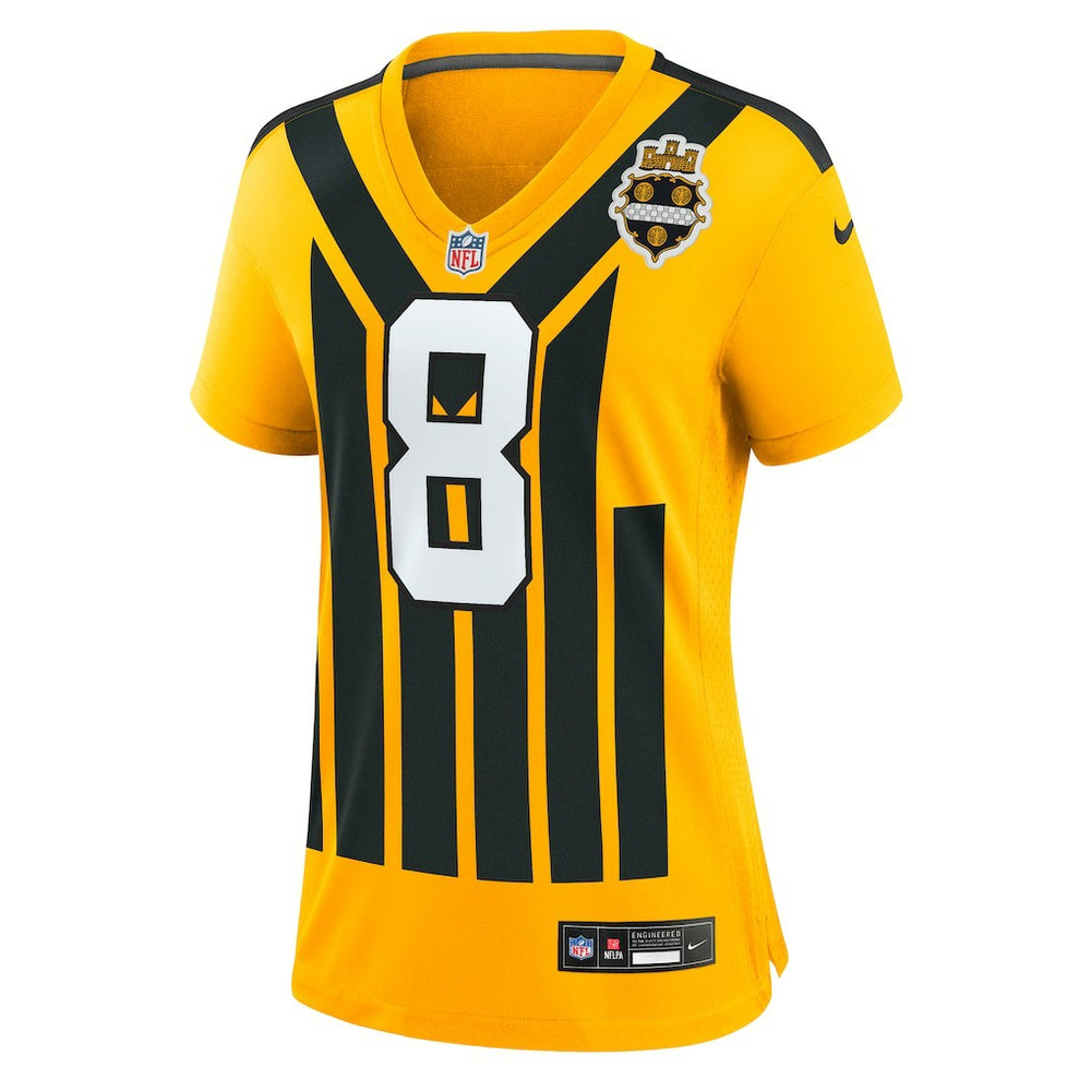 Aaron Rodgers Pittsburgh Steelers Women's Alternate 1933 Throwback Game Jersey Gold