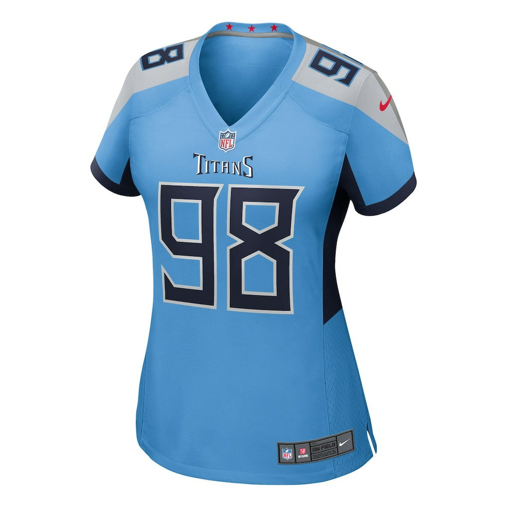 Jeffery Simmons Tennessee Titans Women's Team Game Jersey Light Blue