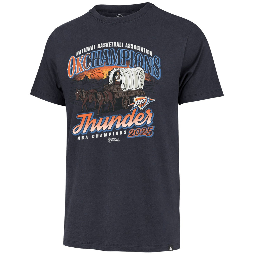 Oklahoma City Thunder '47 2025 NBA Finals Champions Hometown Local Franklin T-Shirt Navy