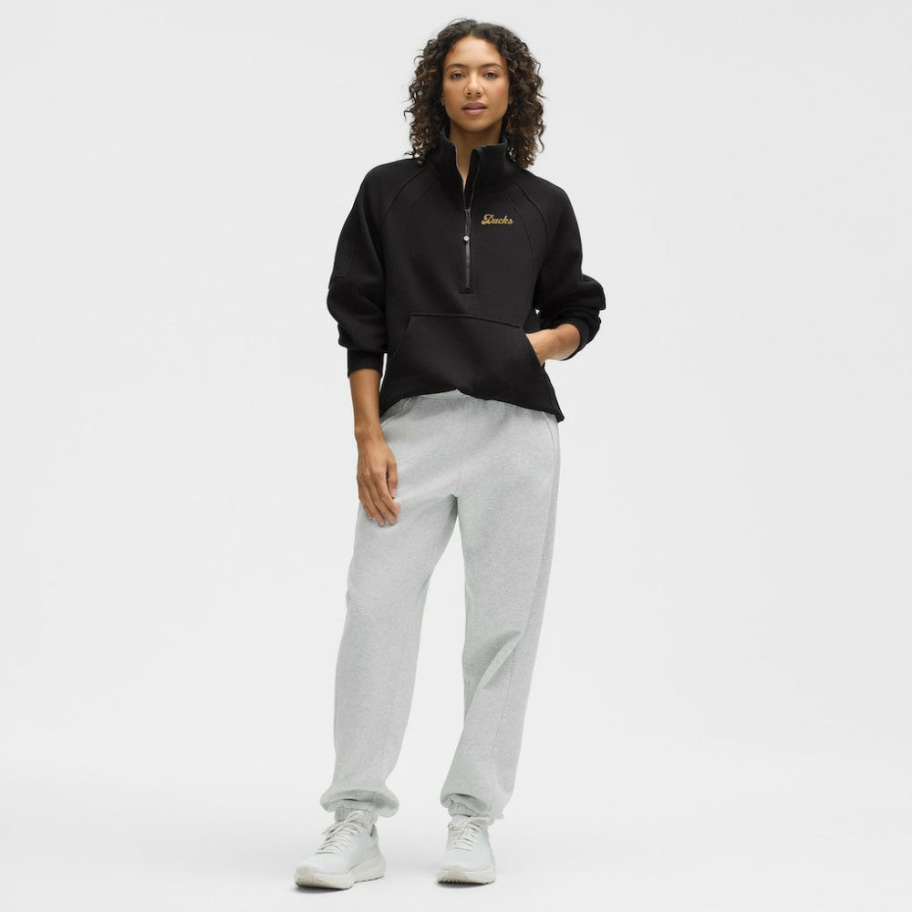 NHL Anaheim Ducks lululemon Women's Long Scuba Oversized Half-Zip Funnel Neck - Black