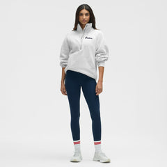 NHL Florida Panthers lululemon Women's Long Scuba Oversized Half-Zip Funnel Neck - Heathered Core Ultra Light Grey