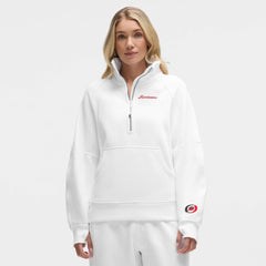 NHL Carolina Hurricanes lululemon Women's Long Scuba Oversized Half-Zip Funnel Neck - White