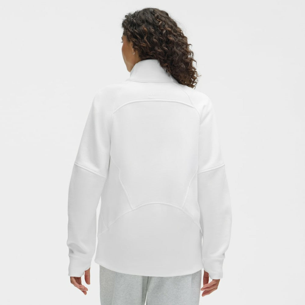 NHL Chicago Blackhawks lululemon Women's Long Scuba Oversized Half-Zip Funnel Neck - White