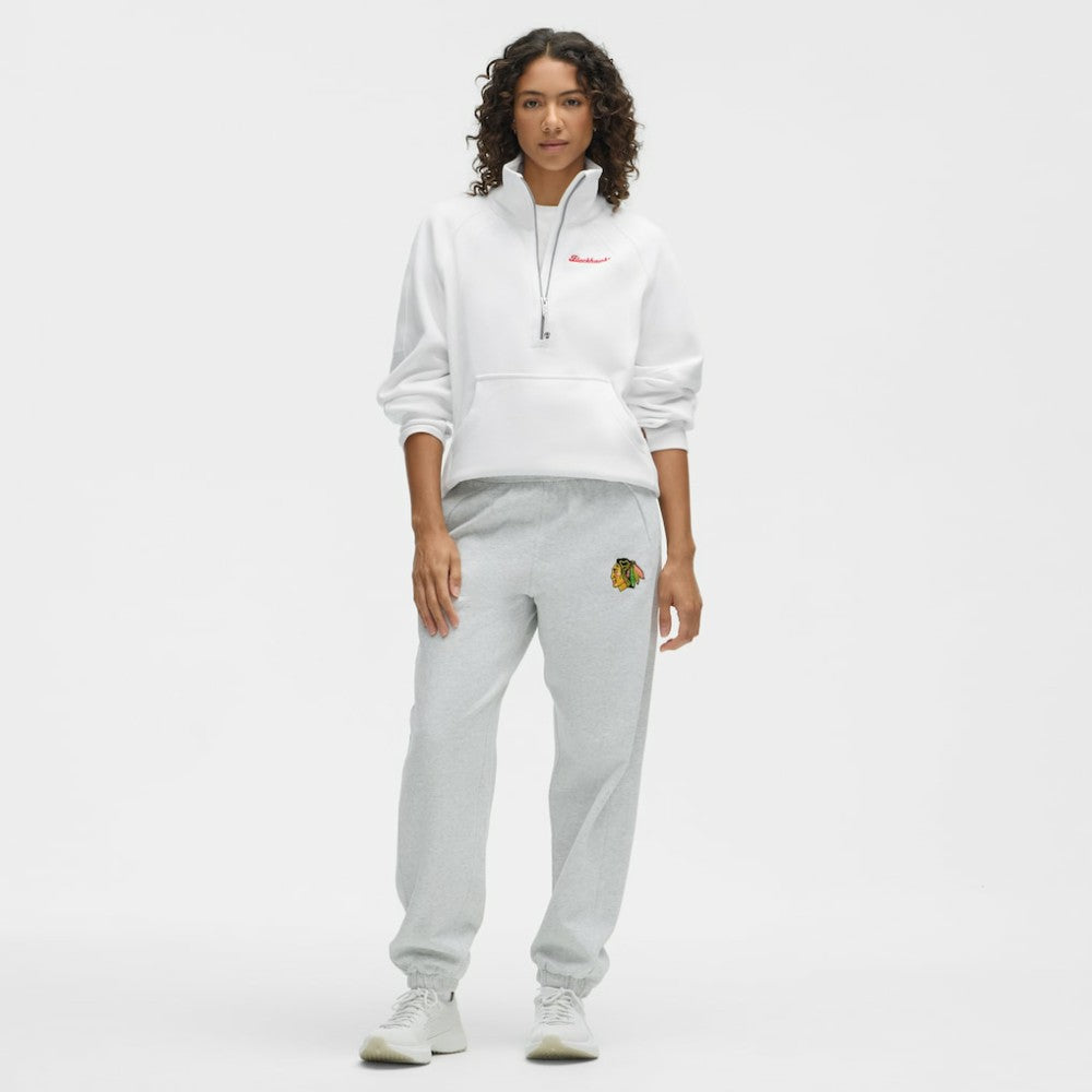 NHL Chicago Blackhawks lululemon Women's Long Scuba Oversized Half-Zip Funnel Neck - White