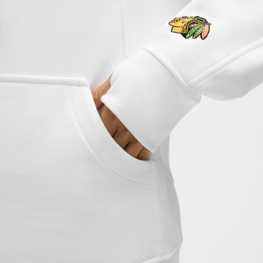 NHL Chicago Blackhawks lululemon Women's Long Scuba Oversized Half-Zip Funnel Neck - White