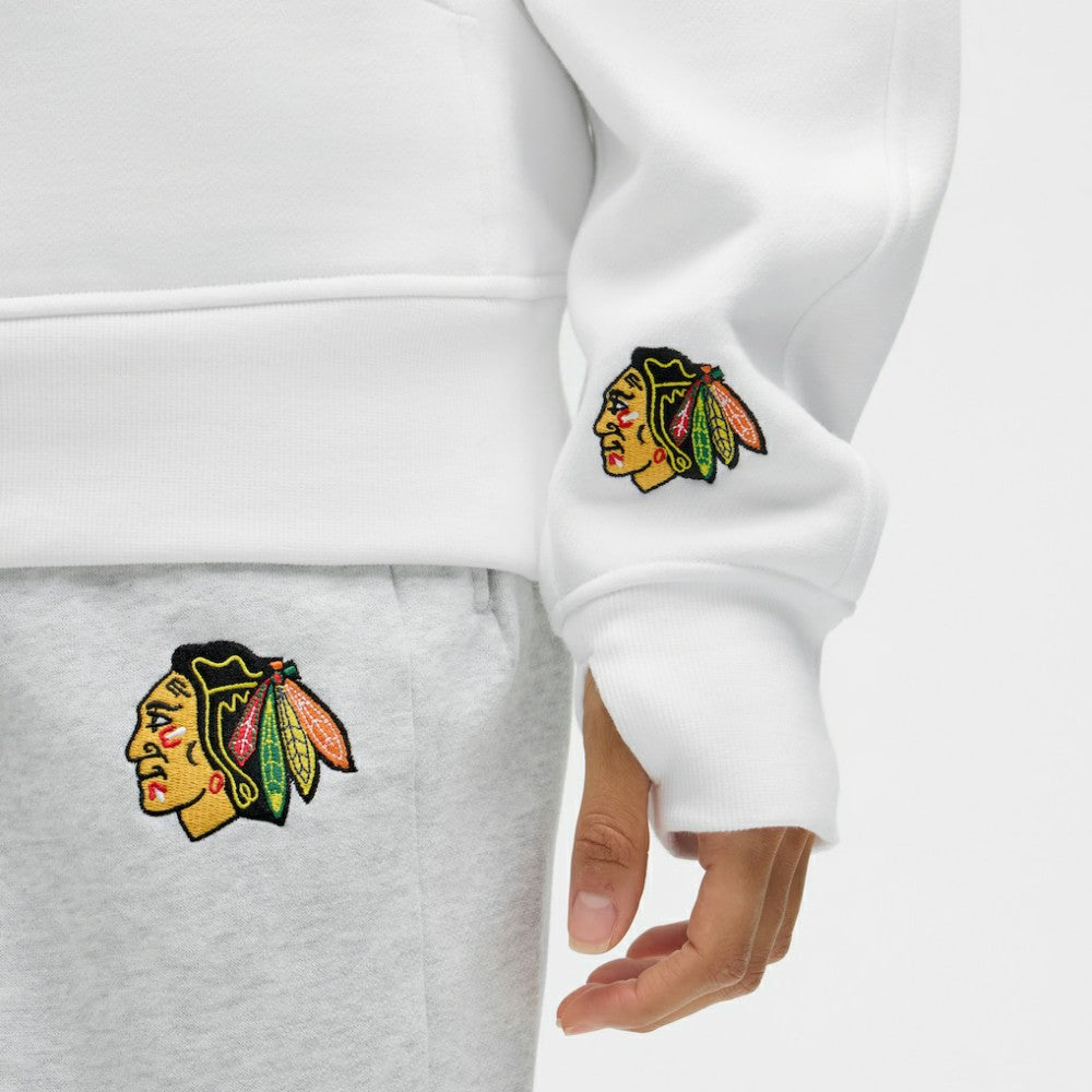 NHL Chicago Blackhawks lululemon Women's Long Scuba Oversized Half-Zip Funnel Neck - White