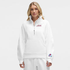 NHL Colorado Avalanche lululemon Women's Long Scuba Oversized Half-Zip Funnel Neck - White