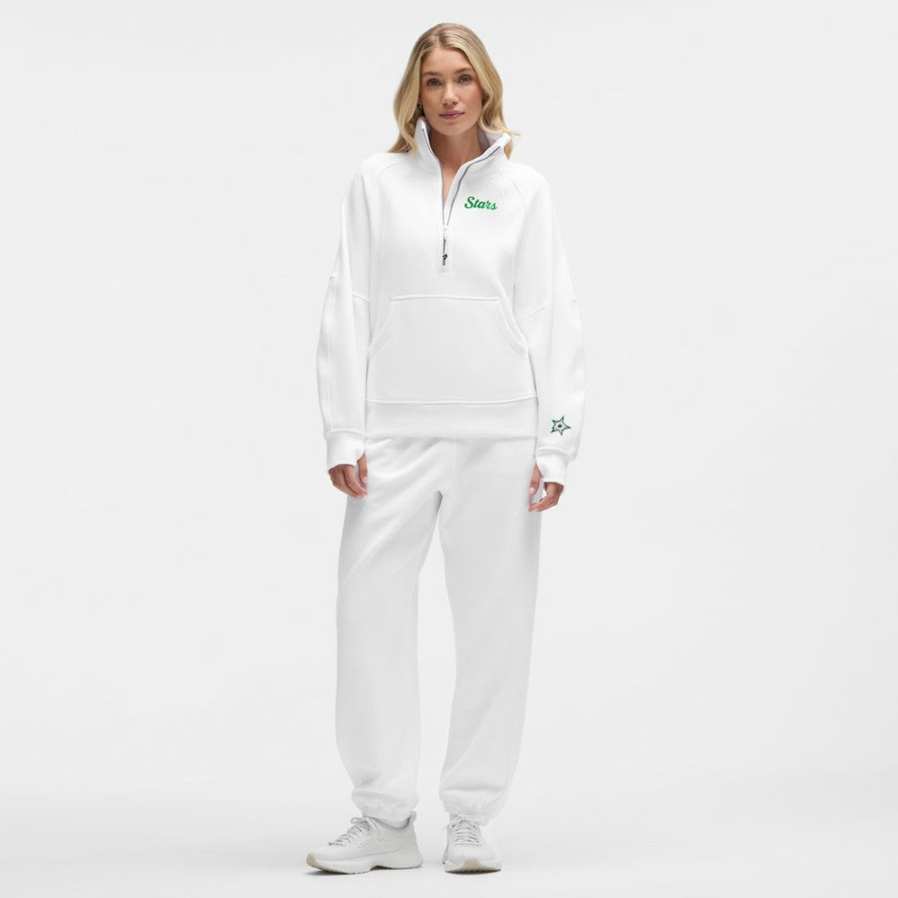 NHL Dallas Stars lululemon Women's Long Scuba Oversized Half-Zip Funnel Neck - White