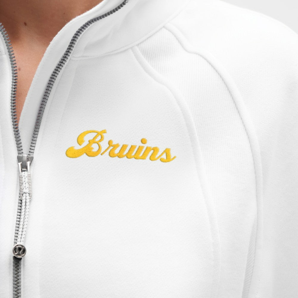 NHL Boston Bruins lululemon Women's Long Scuba Oversized Half-Zip Funnel Neck - White