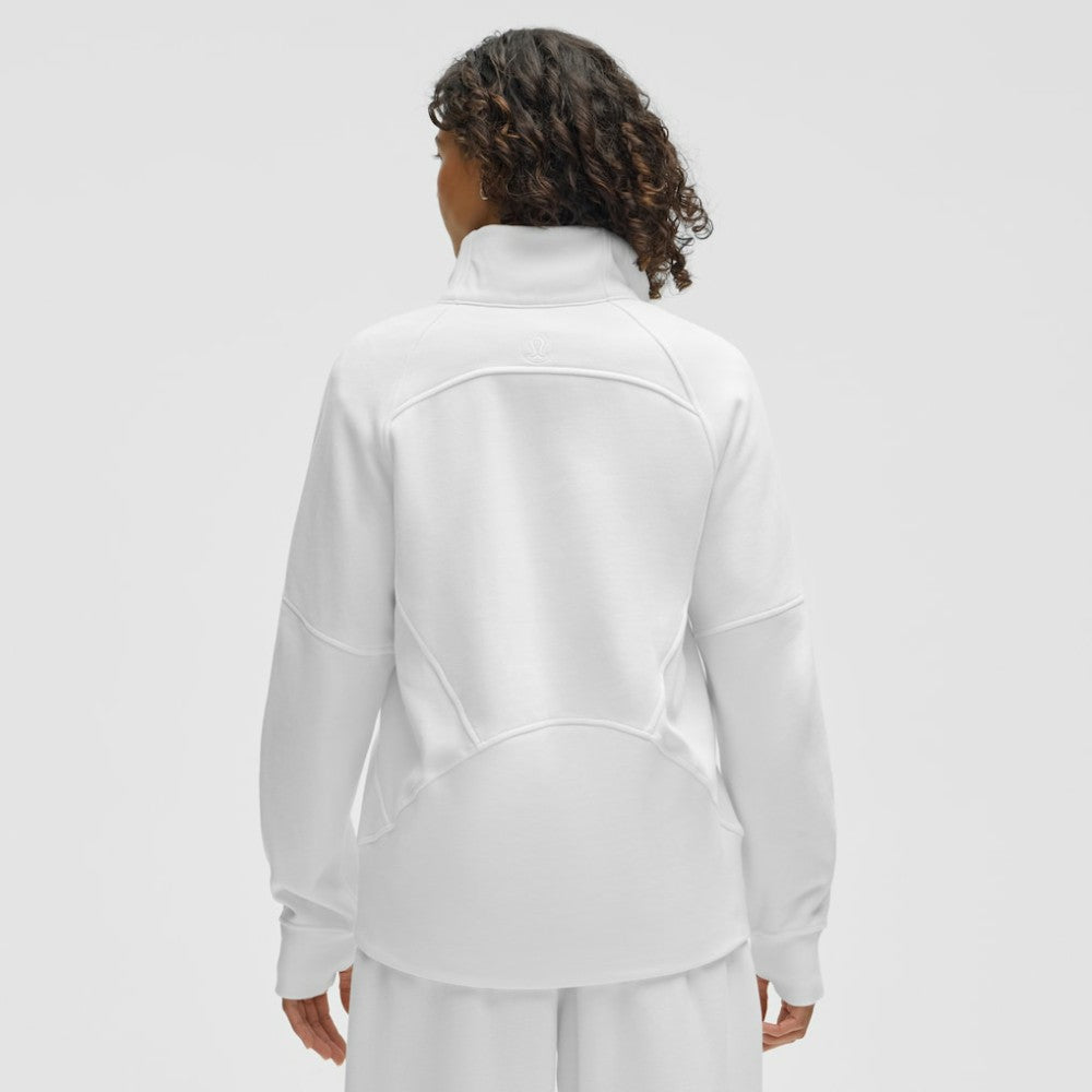 NHL Minnesota Wild lululemon Women's Long Scuba Oversized Half-Zip Funnel Neck - White
