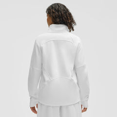 NHL Minnesota Wild lululemon Women's Long Scuba Oversized Half-Zip Funnel Neck - White