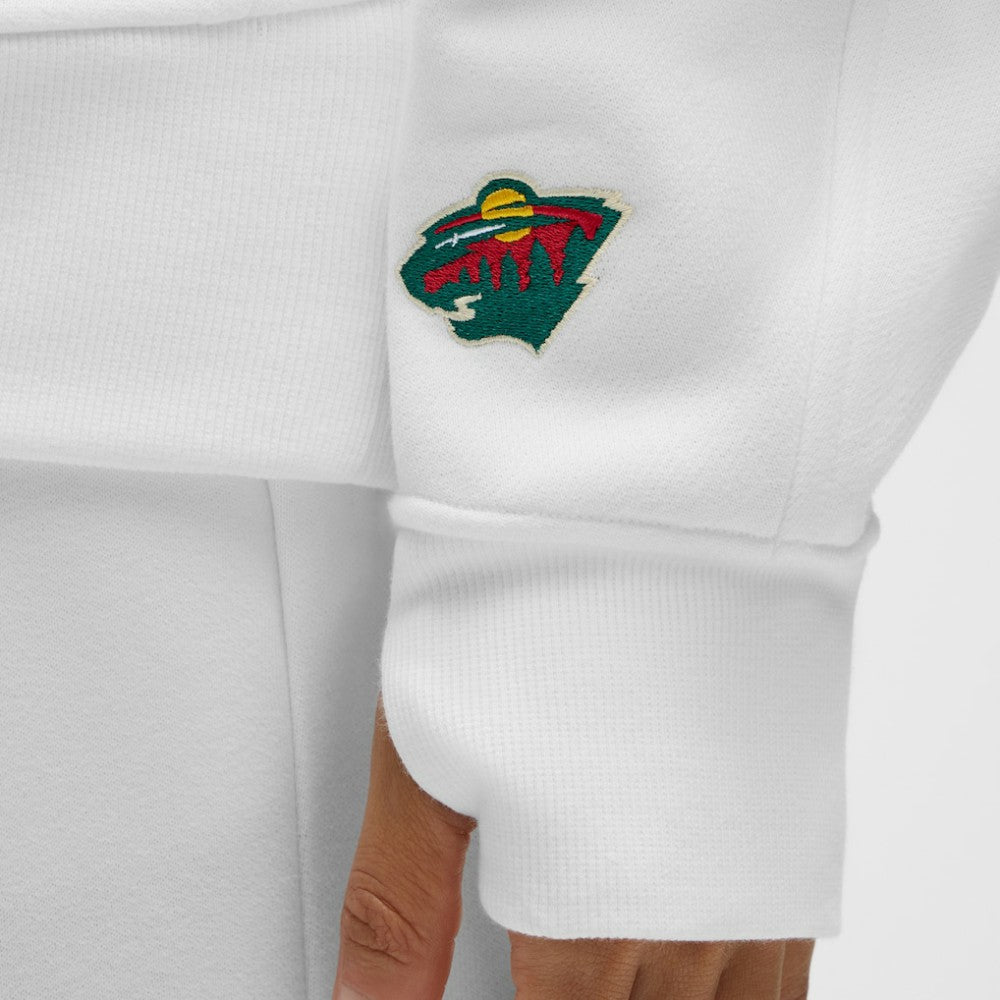 NHL Minnesota Wild lululemon Women's Long Scuba Oversized Half-Zip Funnel Neck - White