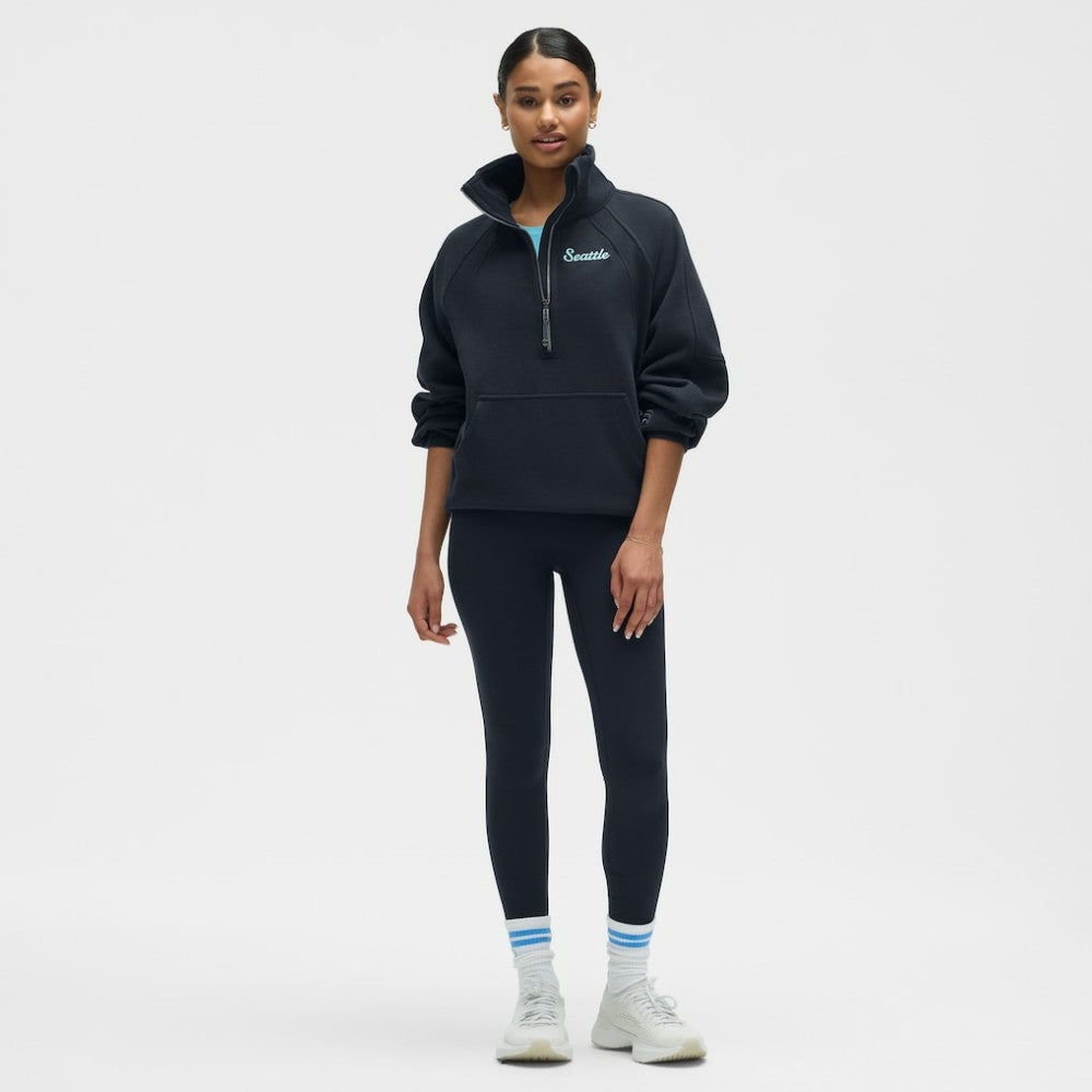 NHL Seattle Kraken lululemon Women's Long Scuba Oversized Half-Zip Funnel Neck - True Navy