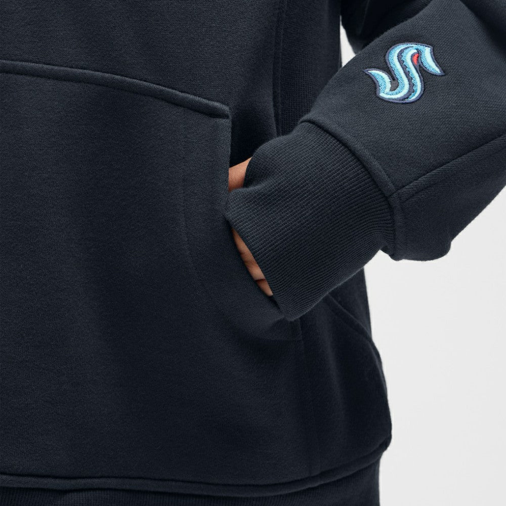 NHL Seattle Kraken lululemon Women's Long Scuba Oversized Half-Zip Funnel Neck - True Navy
