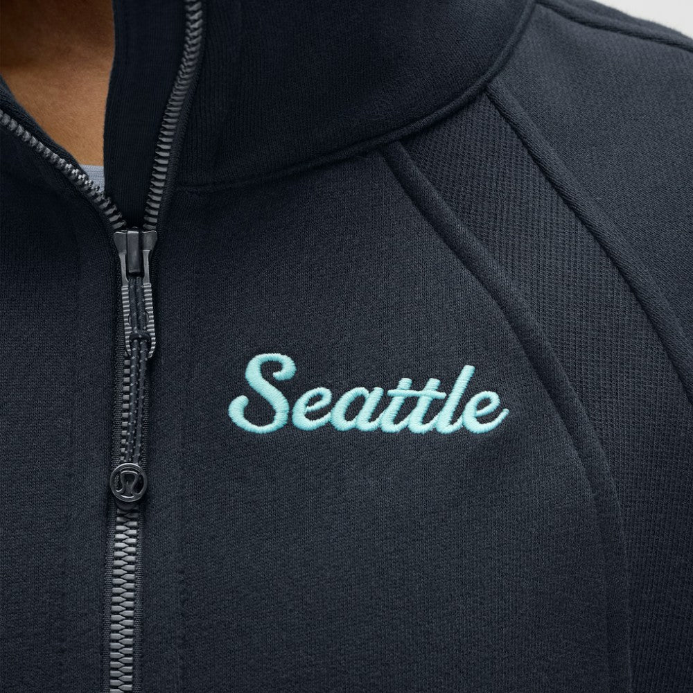NHL Seattle Kraken lululemon Women's Long Scuba Oversized Half-Zip Funnel Neck - True Navy