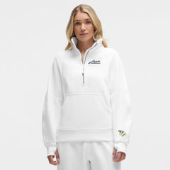 NHL Nashville Predators lululemon Women's Long Scuba Oversized Half-Zip Funnel Neck - White