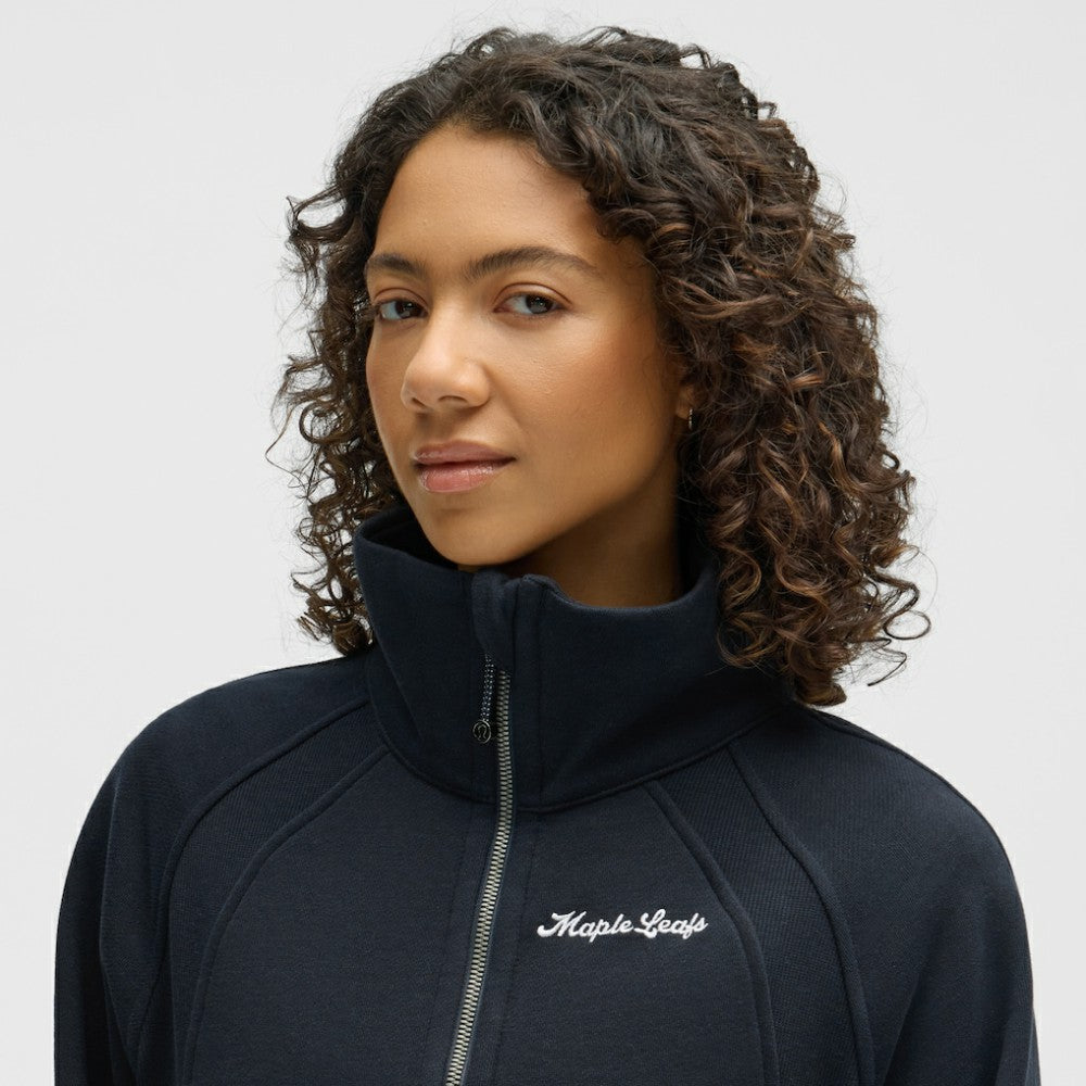 NHL Toronto Maple Leafs lululemon Women's Long Scuba Oversized Half-Zip Funnel Neck - True Navy