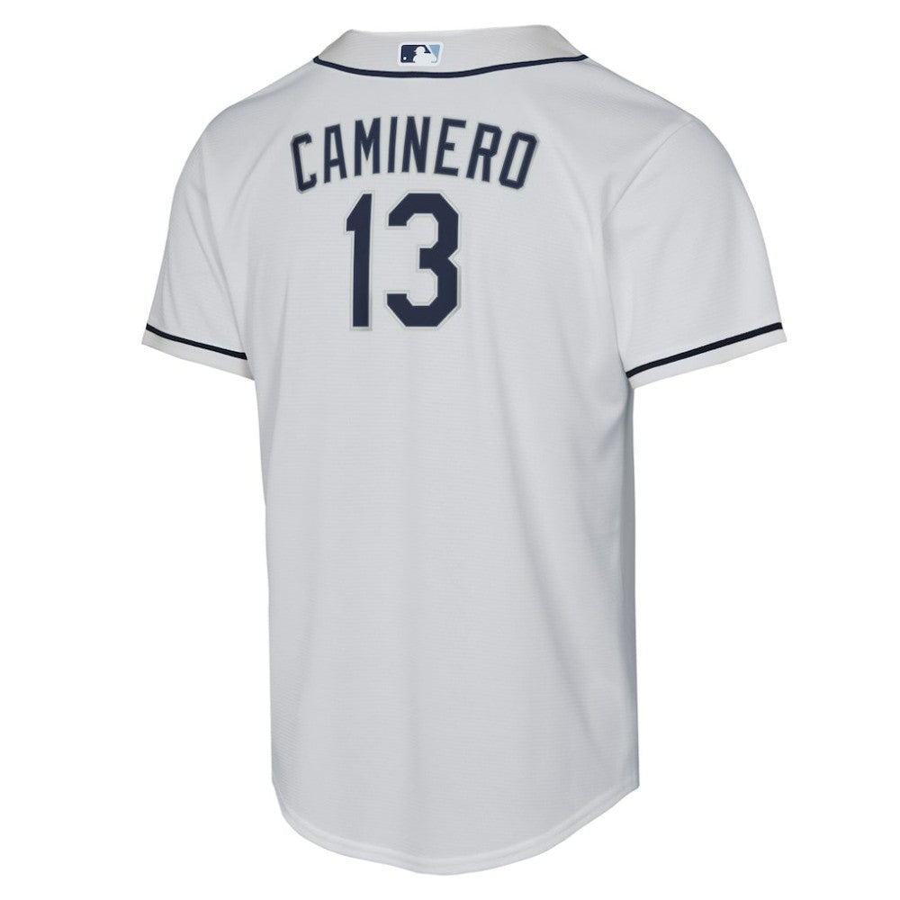 Junior Caminero Tampa Bay Rays Nike Youth Home Replica Player Jersey - White Jerseys