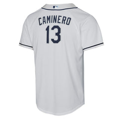 Junior Caminero Tampa Bay Rays Nike Youth Home Replica Player Jersey - White Jerseys