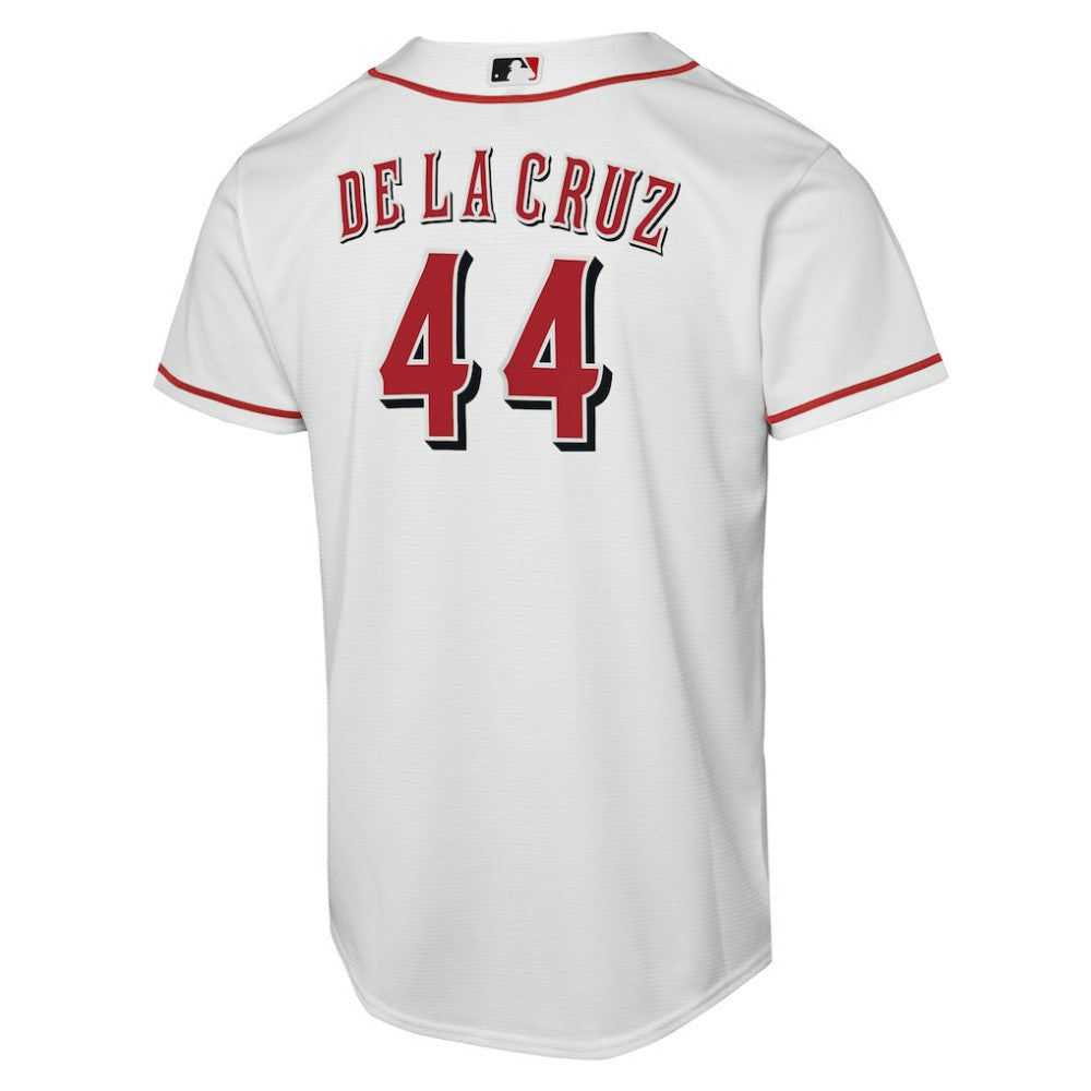 Elly De La Cruz Cincinnati Reds Nike Youth Home Replica Player Jersey - White Jerseys